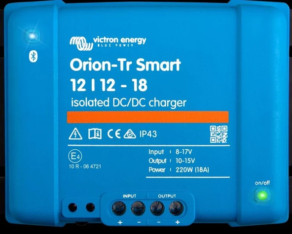 Victron Energy 12/12V 18A İzoleli DC-DC Şarj Cihazı Charger Bluetooth Özellikli, ORI121222120