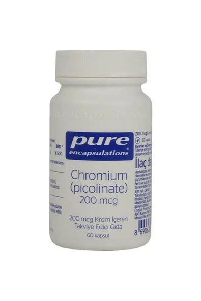 Pure Encapsulations Chromium Picolinate 200 Mcg 60 Kapsül ürün görseli