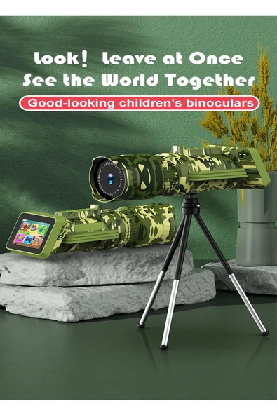 Digital Dürbün 8,0 Megapixel, 2.0 Lcd Hd Uzun Menzilli Taşınabilir 1080px720p Tripodlu Dürbün - 6