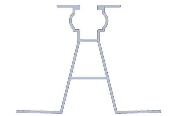 Güneş Paneli Montajı İçin A Tipi H55 Aşık Profil 55cm - 2