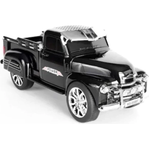 Şarjlı Nostaljik Çalar Kamyon Bluetooth Fm Radyo Tf Mp3 Siyah ürün görseli 1