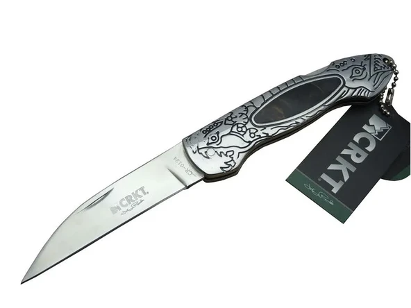 Cr 0124 Kamp Çakı 20 Cm - Metal Desenli Sap, Kılıflı, Kutulu