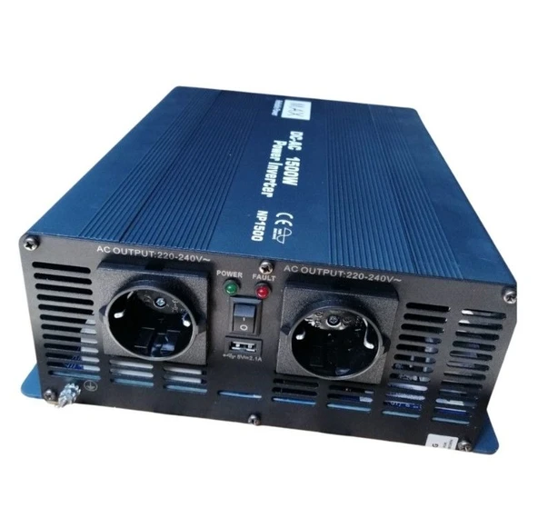 12V 1500W Tam Sinüs Inverter, MAX - Resim 3