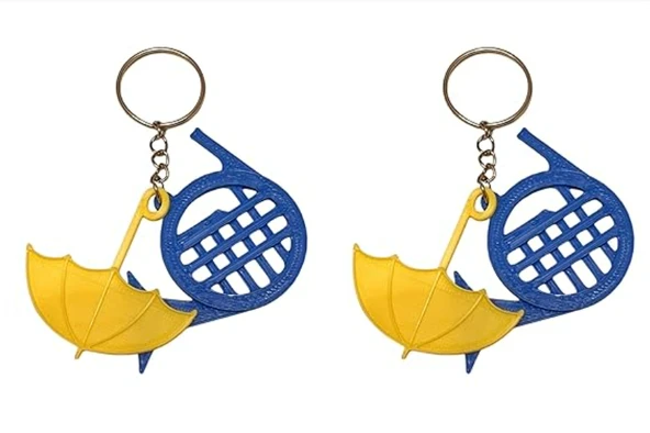 2li HIMYM Anahtarlık/Mavi Fransız Kornosu