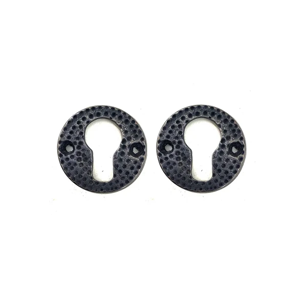 Antika Tarz Dekoratif Pirinç Oda Kilit Rozeti - 49mm, Oksit ürün görseli