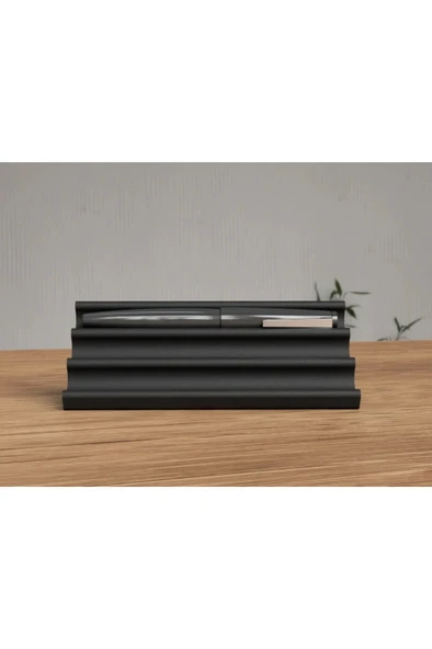 Modern Minimalist Kalem Standı Dolma Kalem Standı (Biyoplastik) (Siyah) - 3