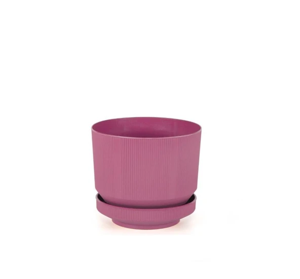 Omnipazar SO-S282 Dekoratif Tabaklı Lüks Çizgi Desenli Saksı 3.3 Litre - 7