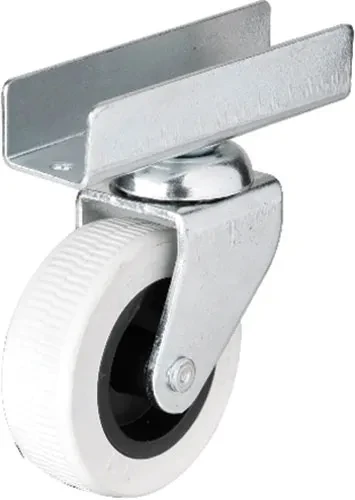 323 - 50x20 Mm Gri Uzun U Tablalı Teker 4 Adet ürün görseli