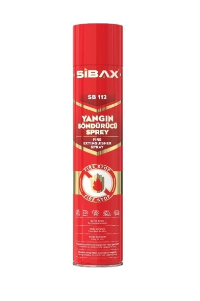 SB112 Yangın Söndürücü Sprey 1000 ml Cilde Zararsız Çevre Dostu Yangın Söndürücü