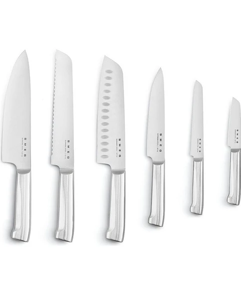 Smeg 50's Style KBSF02 Siyah Standlı Bıçak Seti - 4