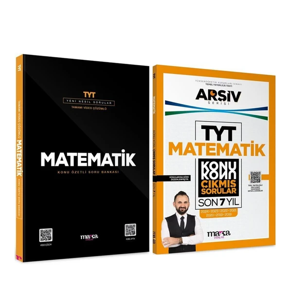 Marka Yayınları TYT Matematik Soru Bankası ve Arşiv Serisi Konu Konu Çıkmış Sorular Seti 2 Kitap