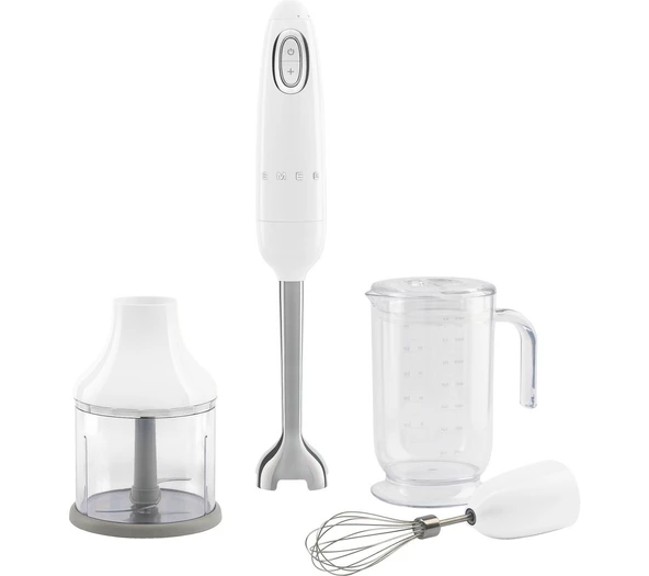 Smeg 50's Style Beyaz El Blender Seti HBF03WHEU ürün görseli