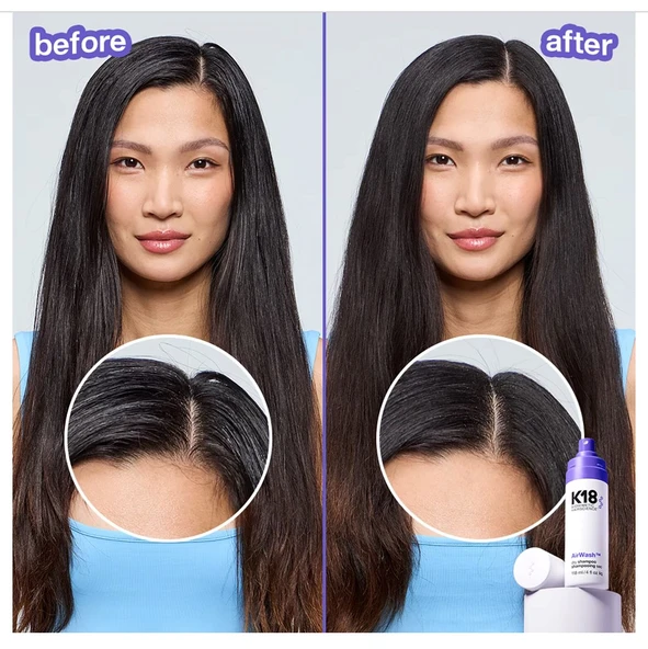 K18 AirWash Kuru Şampuan - Yağlanmayı Azaltır + Kokuyu Ortadan Kaldırır - Resim 4