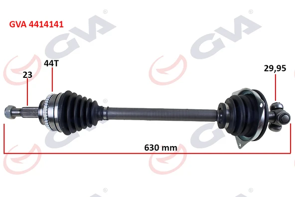 KOMPLE AKS SOL CLIO 2-KANGOO 2 1.5 DCI 02 ABS Lİ 630mm 44DİŞ Kalın Freze