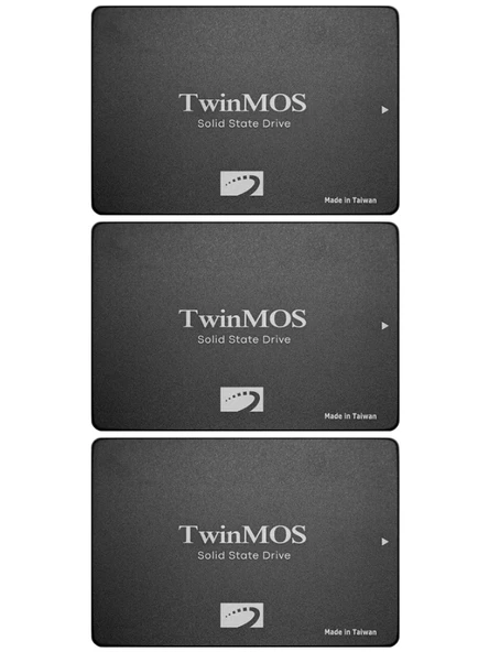 (3 Adet) Twinmos TM256GH2UGL 2.5" 256 GB 580/550 MB/S TLC 3D NAND SATA 3 SSD