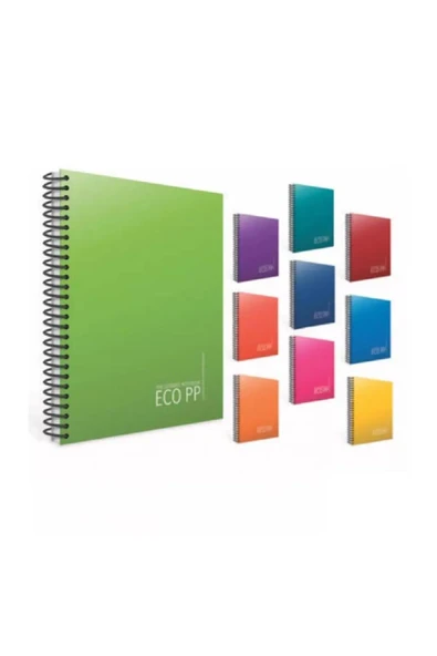 Gıpta Eco PP A4 80yp Spiralli Plastik Kapak Not Defteri Kareli - 1 Adet / 3-2030000-2012 ürün görseli
