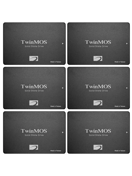 (6 Adet) Twinmos TM256GH2UGL 2.5" 256 GB 580/550 MB/S TLC 3D NAND SATA 3 SSD