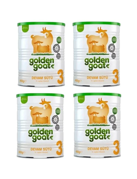 Golden Goat 3 Keçi Devam Sütü 400 gr 4 Adet