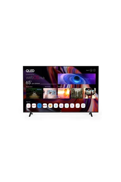 SN65QMN252 65'' 165 Ekran Frameless UHD 4K WebOS 2.0 QLED TV