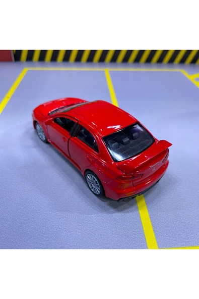 Mitsubishi Lancer EVO X 1/36 Ölçek Welly Diecast Metal Model Araba Oyuncak Araba Çek Bırak - 6
