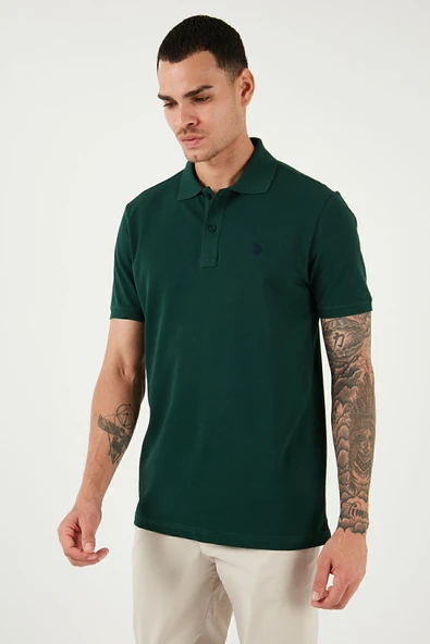 U.s.Polo Assn. Erkek Koyu Yeşil Tişört G081GL011 - 2