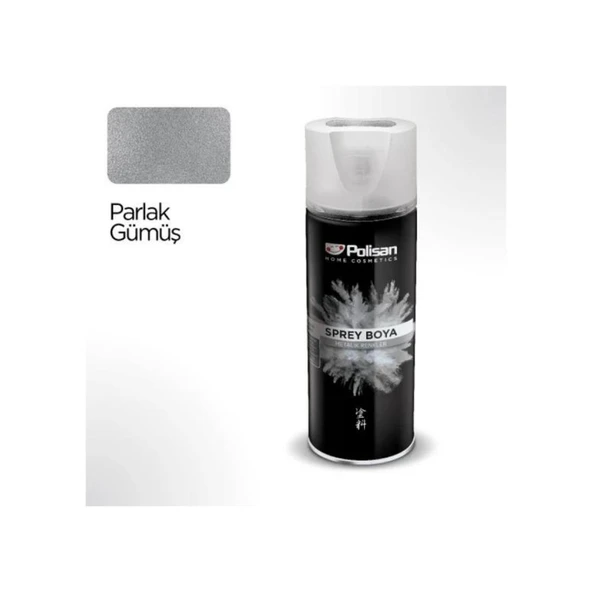Polisan Metalik Parlak Gümüş Sprey Boya 400 ML
