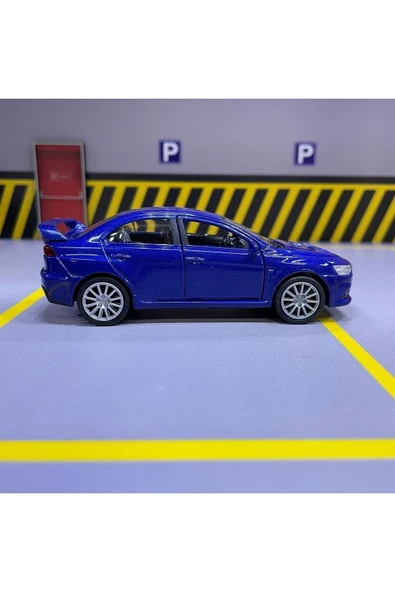 Mitsubishi Lancer EVO X 1/36 Ölçek Welly Diecast Metal Model Araba Oyuncak Araba Çek Bırak - 3