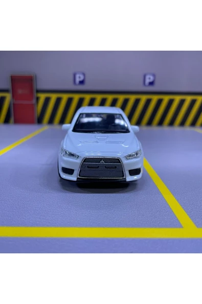 Mitsubishi Lancer EVO X 1/36 Ölçek Welly Diecast Metal Model Araba Oyuncak Araba Çek Bırak - 2