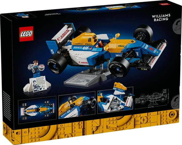LEGO Icons 10353 Williams Racing FW14B and Nigel Mansell - Resim 2