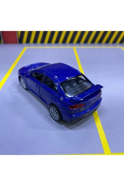 Mitsubishi Lancer EVO X 1/36 Ölçek Welly Diecast Metal Model Araba Oyuncak Araba Çek Bırak - 5