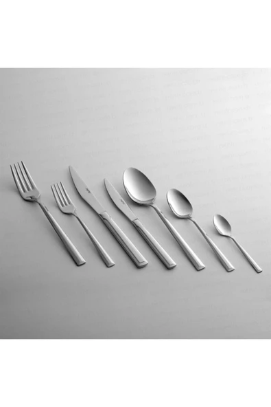 Nehir Milano Sade 6 Kişilik 36 Parça Çatal Kaşık Bıçak Takımı - Resim 4
