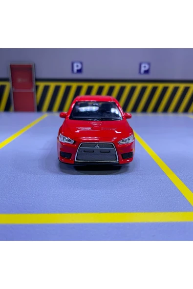 Mitsubishi Lancer EVO X 1/36 Ölçek Welly Diecast Metal Model Araba Oyuncak Araba Çek Bırak - 2