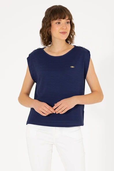 U.s.Polo Assn. Kadın Lacivert Tişört G082SZ011 - 2