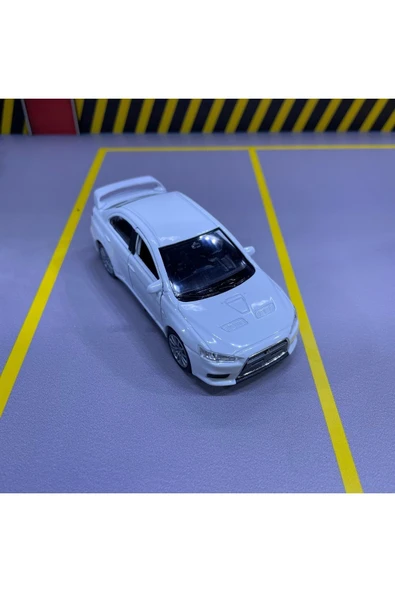 Mitsubishi Lancer EVO X 1/36 Ölçek Welly Diecast Metal Model Araba Oyuncak Araba Çek Bırak - 6