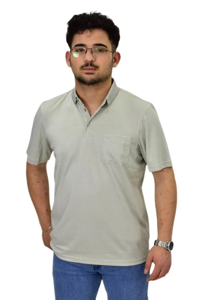 Erkek Polo Yaka Cepli Merserize Tişört 6270 BGL-ST04535 - Resim 9