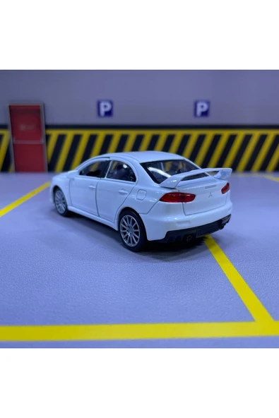 Mitsubishi Lancer EVO X 1/36 Ölçek Welly Diecast Metal Model Araba Oyuncak Araba Çek Bırak - 5
