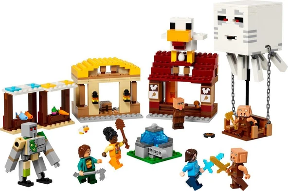 LEGO Minecraft 21273 The Ghast Balloon Village Attack - 3