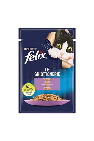 Purina Felix Felix Kuzu Etli Pouch Yetişkin Kedi Konservesi 26x85 gr