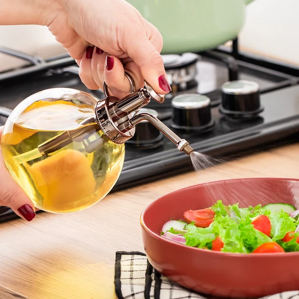 Perotti 15729 350 Ml Cam Yağlık Sirkelik Yağdanlık Şişesi Pembe