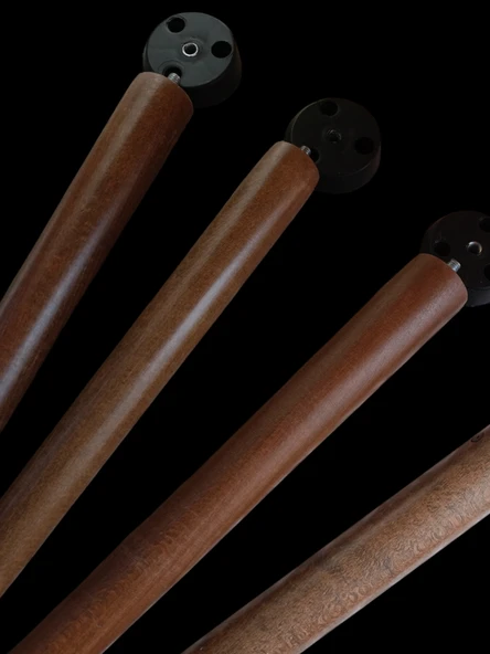 50 Cm Ceviz Ahşap Ayak Sehpa,Komidin,puf,Sandalye Ayağı - Adet- - 3