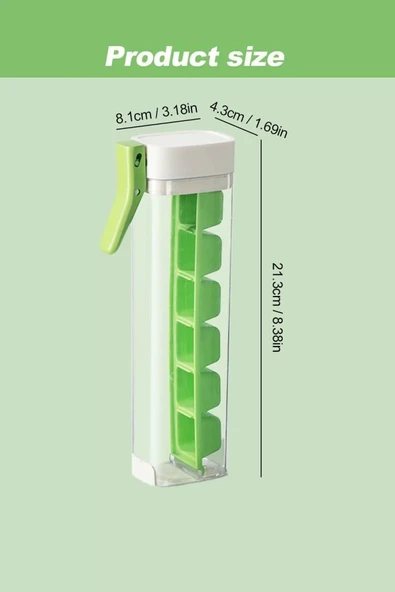 Tilbe Home Basmalı 6 Bölmeli Kare Buz Kalıbı Taşınabilir Buz Küpü Kalıbı Kare Buzluk Kokteyl Buz Kalıbı - 4