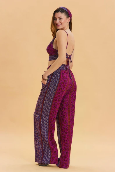 Beli Lastikli Kuşak Detaylı Yazlık Pantolon - 7