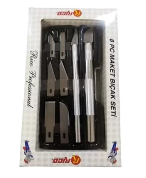 Rico Maket Bıçağı Seti 8 Parça
