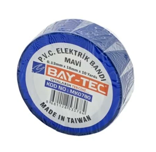 Bay-Tec Elektrik Bandı Mavi - 4 adet