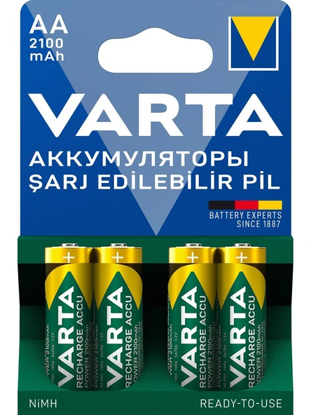 Varta 2100mah Aa Şarj Edilebilir 4'lü Pil
