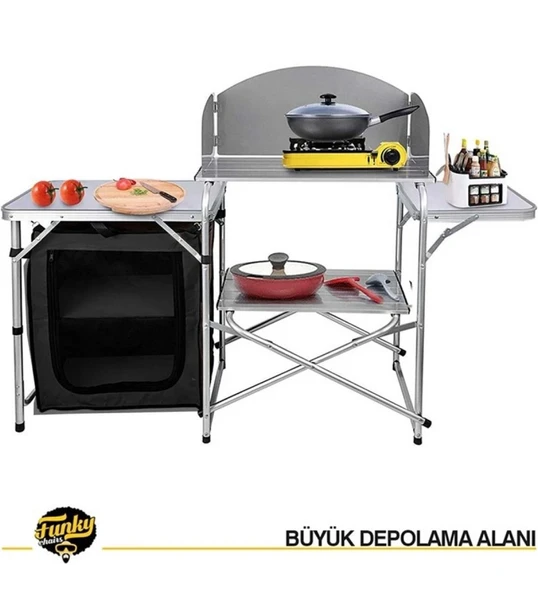 Katlanabilir Portatif Kamp Mutfağı