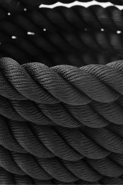 Crossfit Halatı 9 Metre - 38 mm Battle Rope Dayanıklılık Ve Güç Antrenmanı Ekipmanı - 6
