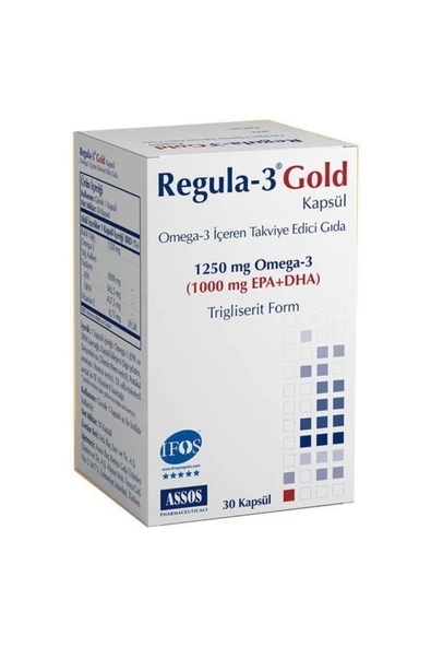 Regula-3 Gold Omega-3 1250 Mg 30 Kapsül ürün görseli