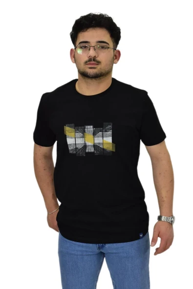 Erkek Sıfıryaka Baskılı Tişört BGL-ST04526 - Resim 5