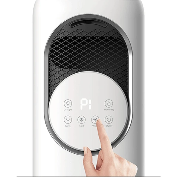 Airpoll HF01 Uzaktan Kumandalı Sıcak & Soğuk Su ve Buz Hazneli Dikey Vantilatör - 5
